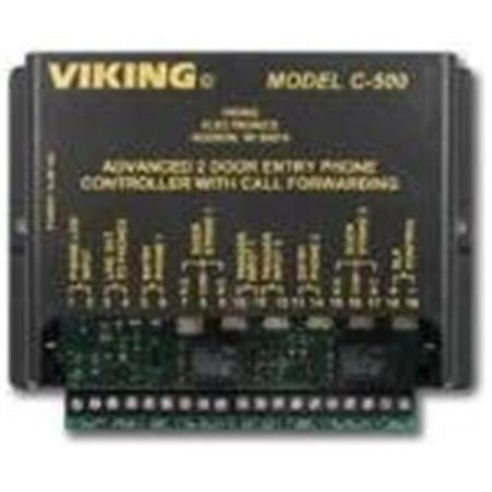 VIKING ELECTRONICS Viking Electronics C-500 Two Door Entry Phone Controller with Call Forwarding & Door Strike Controls C-500